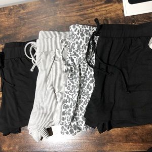 Set of 4 lounge shorts